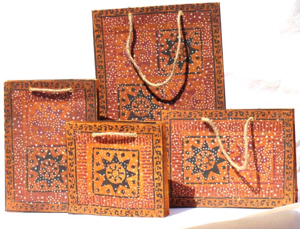 Block Printed Carry Bags