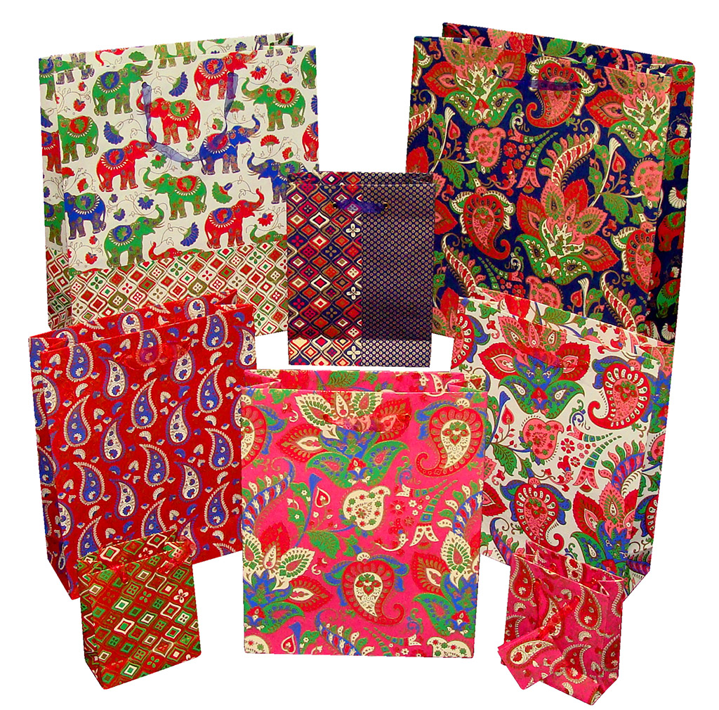 Assorted Printed Carry Bags