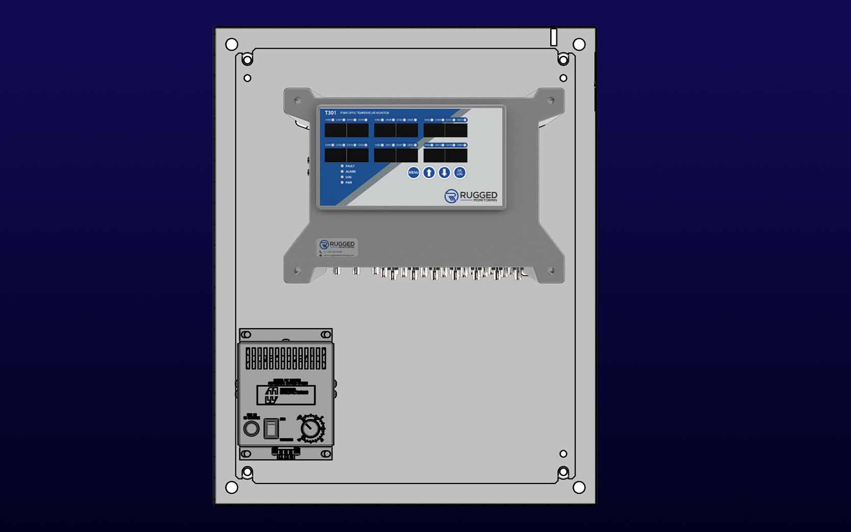 Fiber Optic Monitor enclosure Fiber Optic Monitor enclosure